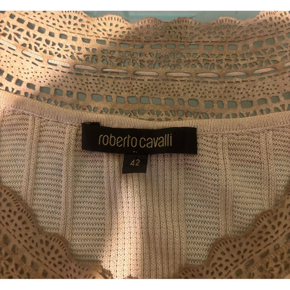 Roberto cavalli laser cut suede top - Picture 5 of 6